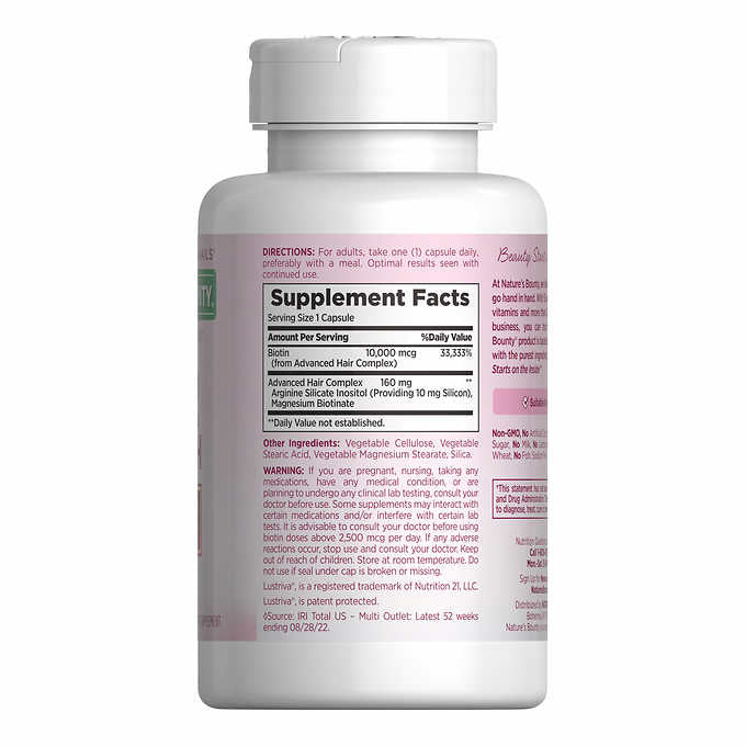Nature's Bounty Optimal Solutions Hair Growth, 90 Capsules